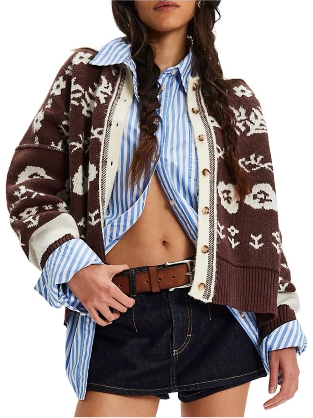 NWT Free People Shelby Cardigan Sweater - Picture 2 of 5